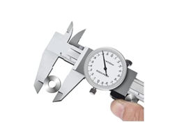 Pie de Rey Dial Métrico 0 150mm Acero Inoxidable Antichoque Precisión 0.02mm Medida Interna Externa Profundidad Plata
