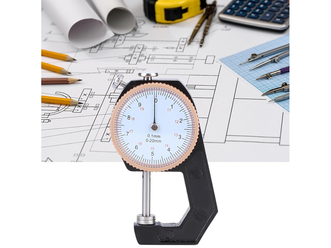 Medidor De Espessura, Ferramenta Medição Precisa Para Metal, Papel, E