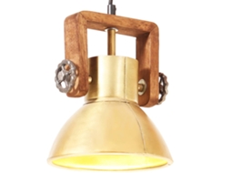 Vidaxl Candeeiro Suspenso Industrial Redondo 25 W 19 Cm E27 Bronze