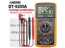 Multímetro Digital Testador De Capacitores E Transistores Com Ac/dc, Ncv Automático E Display Analógico. Aquaforge