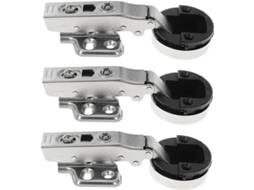 Conjunto De 3 Armário Com Para Portas Vidro, Fechamento Suave Embutir