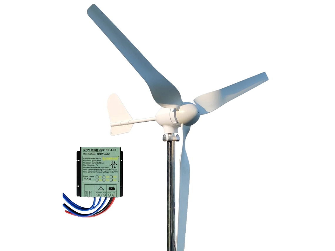 Gerador De Turbina Eólica, Solução De Energia Off-grid, Construção Durável, Controlador Mppt Gratuito, 4000w, 12v