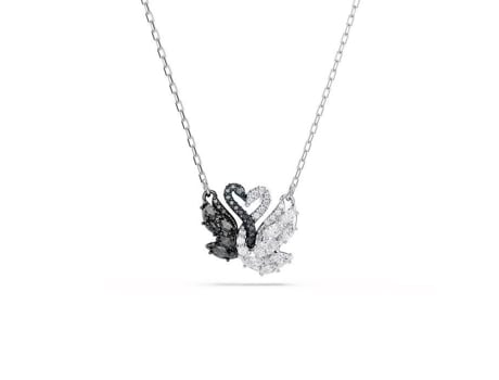Colar Swarovski Colar Swarovski Swan Preto E Branco Cor Do Material Branco Tamanho/comprimento 45 Cm