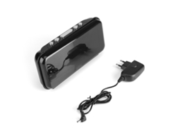 Despertador de mesa digital Baok com visor LED e função soneca, vermelho
