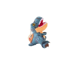 Boneco de Pelúcia Chaveiro Dinossauro Fofo Acessório para Bolsa Pequeno Boneco para Máquina de Garra Triceratops Azul CHABERLU