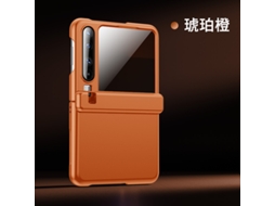 Capa Para Celular (anti-espionagem Laranja Para Huawei Purax) Com Suporte Oculto, Pintura Em Spray, Dobradiça Magnética E Proteção.