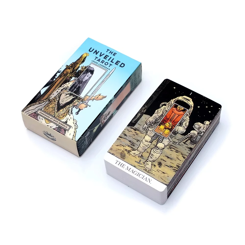 O Conjunto De Cartas Ilustradas "unveiling The Tarot", De Jesse Lonnagan, Apresenta Um Design Artístico Único.