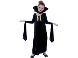 Fato de Menina DISFRAZZES Vampira Gótica Preta (Tam: 5 a 7 anos)