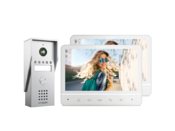 Intercomunicador de vídeo, tela de 7 polegadas, resolução de 1080p, viva-voz, ângulo de visão da câmera de 110°, suporte de parede OEM