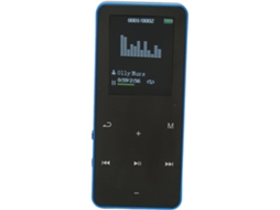 Reprodutor de MP3/MP4, tela portátil de 4,2 polegadas, áudio esportivo sem perdas, 1,8 botões sensíveis ao toque para uso casual (azul)