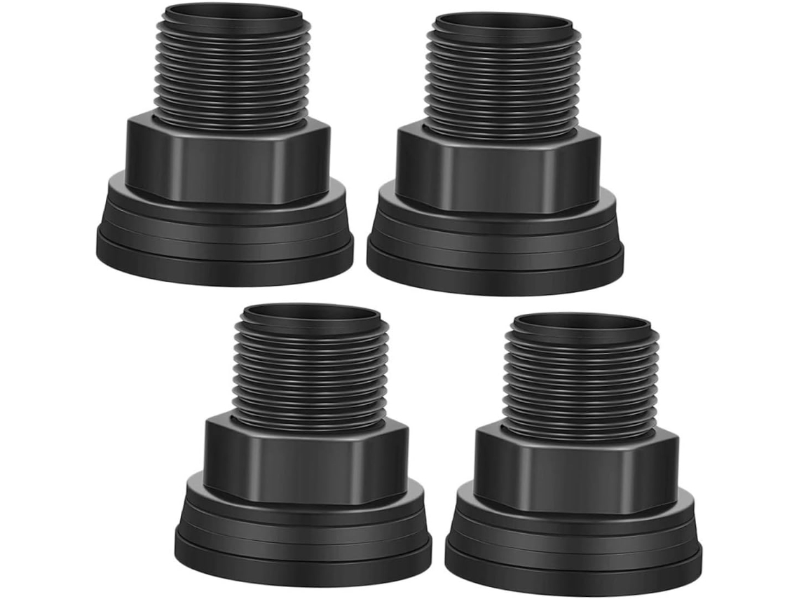 Conjunto De 4 Conectores Rosca Dupla Para Tanque Água, Externo E