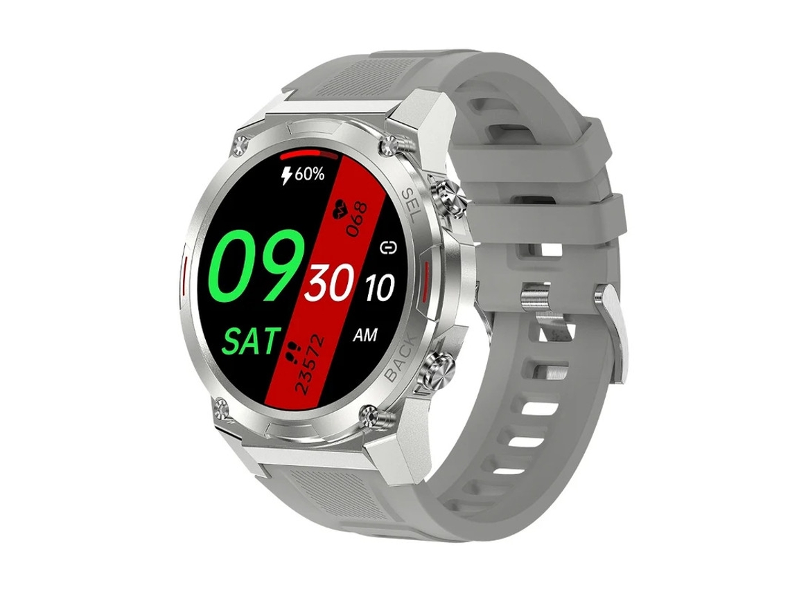 Relógio inteligente militar AMOLED Bestvite de 1,4 polegadas para homens, à prova d'água IP68, com rastreador fitness, suporte para chamadas/SMS/Bluetooth/QQ...