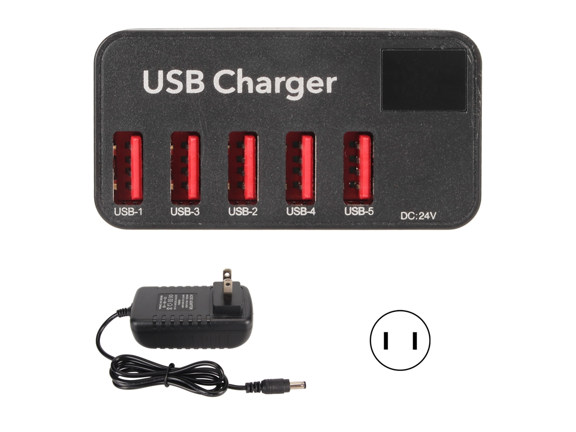 Carregador Usb LAXISCREED 5 Portas 48w Fast Charging