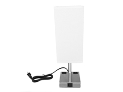 Lâmpada de Mesa de cabeceira com controle táctil, portas USB A e C, tomadas, para quarto S/MARCA