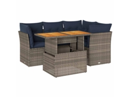 Garden Sofa Set, Garden Sofa Sets Vidaxl Cinzeto Rattan / Vime (n/a)