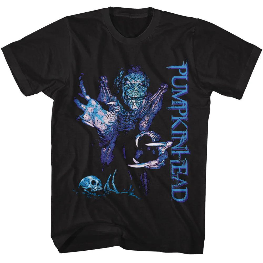 Unisex Adult T-shirt Rockinstone Pumpkinhead Pumpklinhead Out Of The Darkness Black Sizem