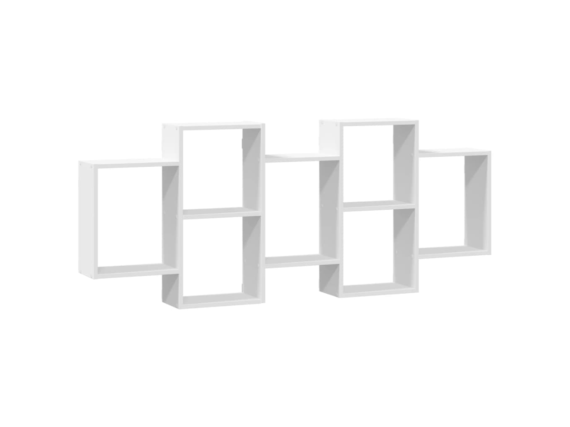 Wall Shelf, Wall Shelves Vidaxl Branco Madeira Processada (159 X 18 X 65 Cm)