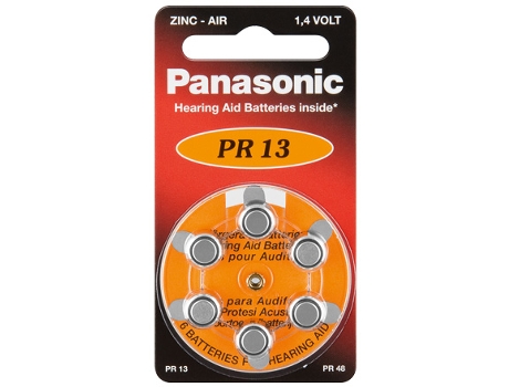 Pilhas PANASONIC V13 6-BL (PR48/PR13H)