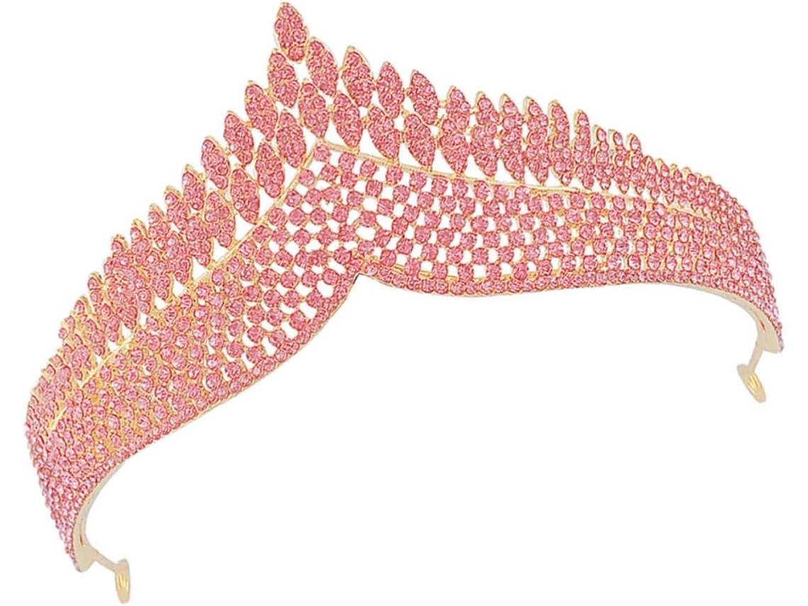 Tiara de casamento elegante em estilo retrô, liga metálica para mulheres, acessório.