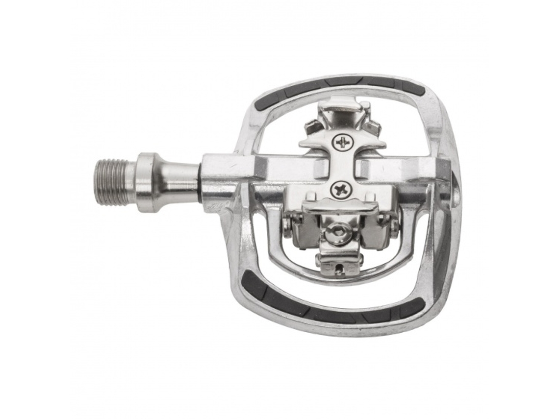 Click Pedal Drag-T1 9/16 Inch Silver Set M-WAVE