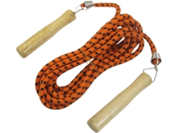Corda De Pular Ruilogod Bege E Laranja Com Cabo Madeira Revestimento Borracha Em Nylon, 5 Metros 16, 4 Pés Id A14 814 950cfa