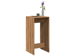 Vidaxl Mesa De Bar 51x50x103,5 Cm Derivados Madeira Carvalho Artisiano