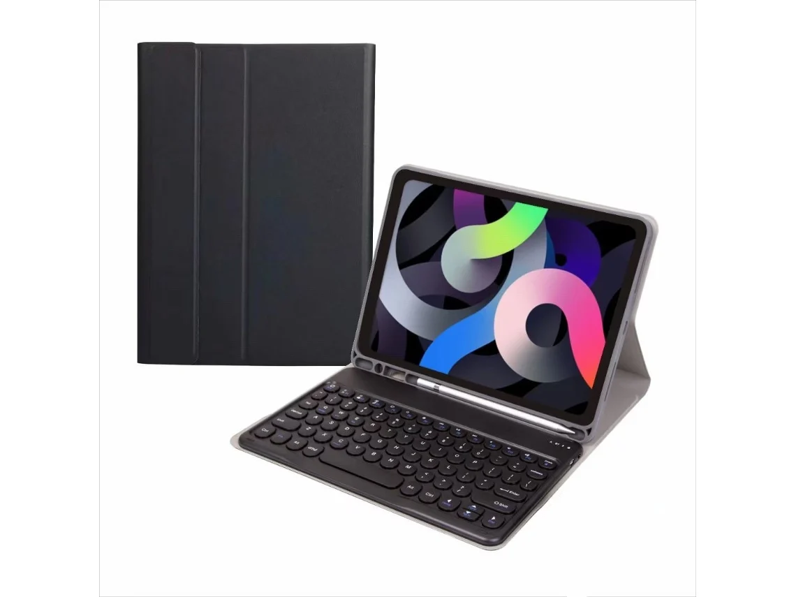 Capa Com Teclado Para Ipad Pro 11 Polegadas, Com Teclado Magnético Bluetooth (preto) Cuich (2024)