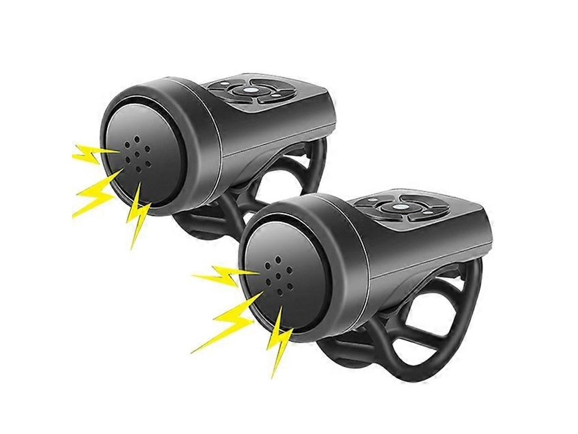 Lurelia Luz De Bicicleta Buzina Eletrônica Recarregável Usb Para Bicicleta De 120 Db, 4 Modos, Buzina Para Motocicleta, Mountain Bike, Ciclismo
