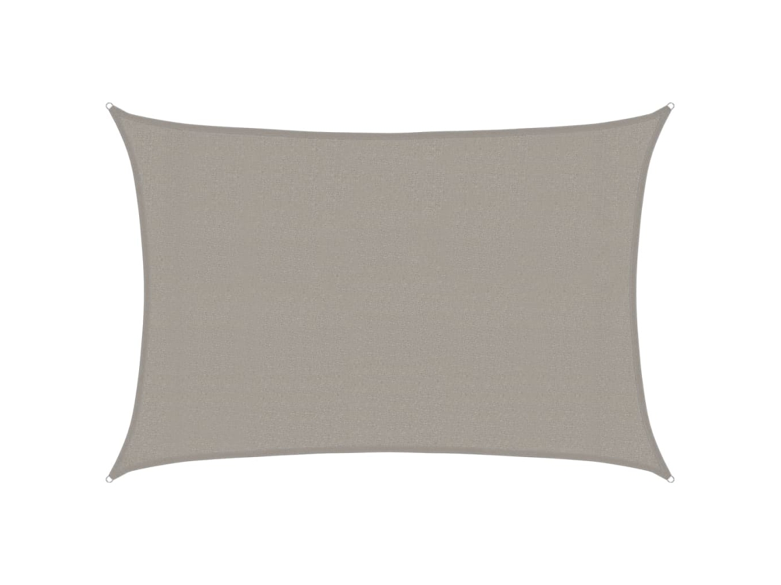 Maison Exclusive - Para-sol Estilo Vela Retangular 160 G/m² 3x5 M Pead Cinza-claro