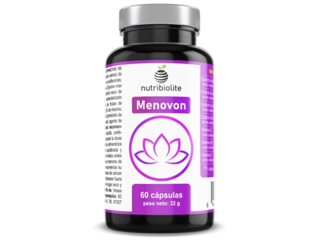 Suplemento Alimentar NUTRIBIOLITE Menovon Controlo dos Sintomas Da Menopausa (60 cápsulas)