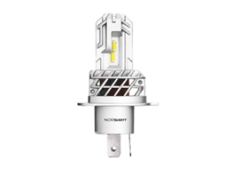 Lâmpada De Moto Novsight H4 Led 5000lm 6000k 25w Bipontual Plug And Play Ip68 Plata