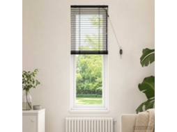 Vidaxl Cortina Veneziana Preto 55 X 160 Cm 35 Mm