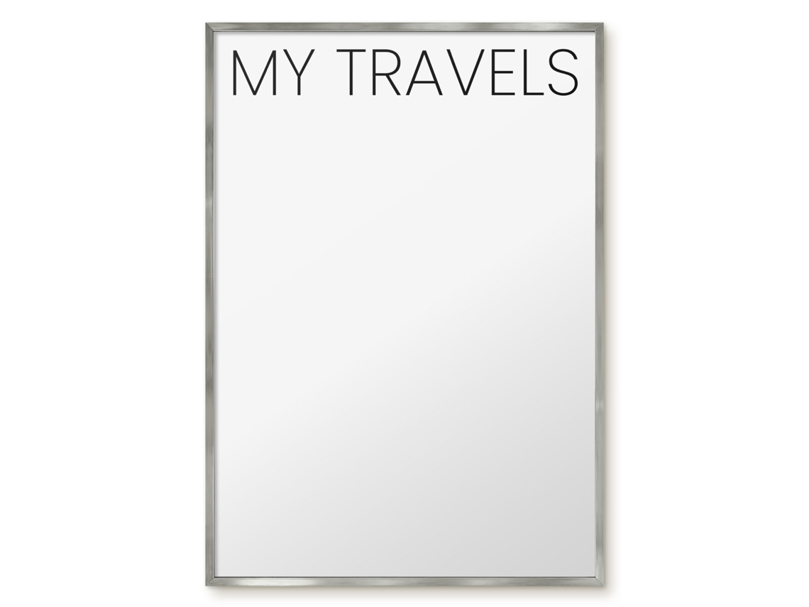 Magnetic Board My Travels For The Living Room Espelharte (70x100 Cm)