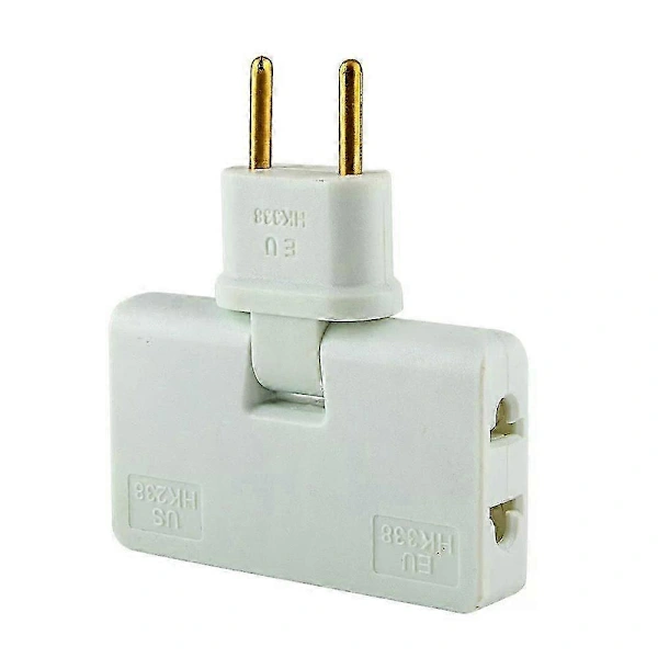 Adaptador De Tomada Multifuncional Sem Fio Com Rotação 180 Graus E Conversor Para Padrão Europeu