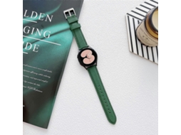 Pulseira De Couro Com Textura De Lichia Para Samsung Galaxy Watch4 40mm / 44mm