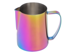 Cafeteira De Aço Inoxidável De 600 Ml, Espumador De Leite Para Arte Com Latte, Colorido Brilvibera