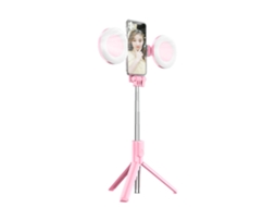 Pau de Selfie Bluetooth LAXISCREED com Tripé e Luz de Preenchimento