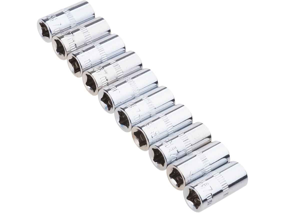 Chave De Curta Com 1/4" E 6 Pontas 4mm A 14mm Para Mecânica