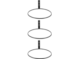 Suportes de Ferro para Vasos de Flores, 3 Peças, 20 Cm, para Fixação na Parede, Ideais para Pendurar Plantas e CHABERLU