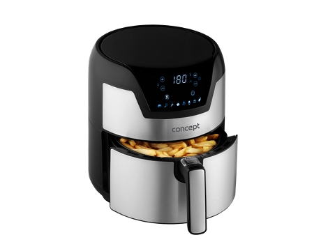 Fr3500 Fritadeiras Individual 3 5 L Independente 1500 W Frigideira a Ar Quente Preto Metálico CONCEPT