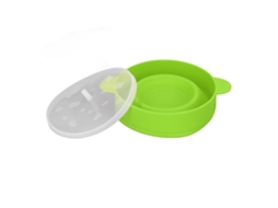 Máquina de Fazer Pipoca no Micro-ondas Silicone Alimentar Colapsível com Tampa e Alça Resistente | S/MARCA