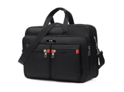 Bolsa impermeável para laptop Mtowsuc de 15 polegadas em tecido Oxford Aquaforge preto