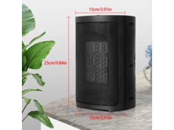 Aquecedor Elétrico Portátil 750w/1500w Ptc com Termostato e Proteção para Ambientes Internos