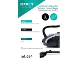 Sacos de Aspirador BECKEN REFª634 (5 unidades)