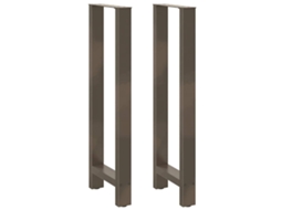 Bar Table Leg, Bar Table Legs Vidaxl Cinzeto Aço (50 X (110-111) Cm)