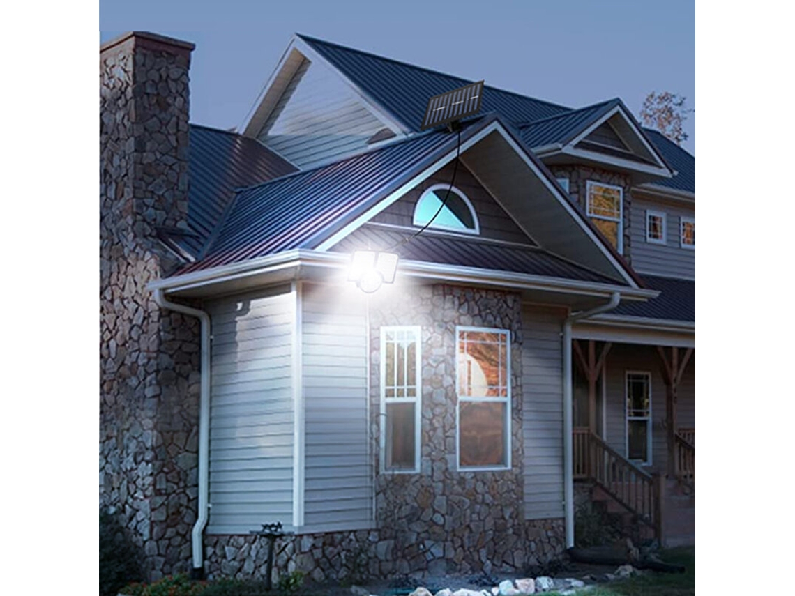 #a-luz Solar Exterior Com 3 Modos De Funcionamento, Sensor De Movimento, Controlo Remoto Solar, Lâmpada De Parede Led Para Jardim, Luz Exterior Ip65 À