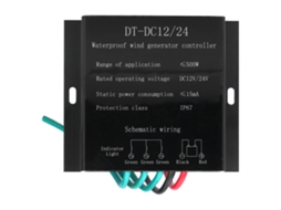 Controlador de Turbina Eólica 500W 12/24V YURU à Prova D'água