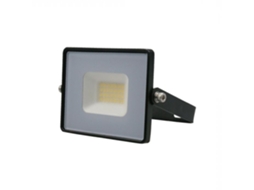 Projetor Led Smd 20w 4000k Corpo Corpo Preto/vidro Cinzento V Tac