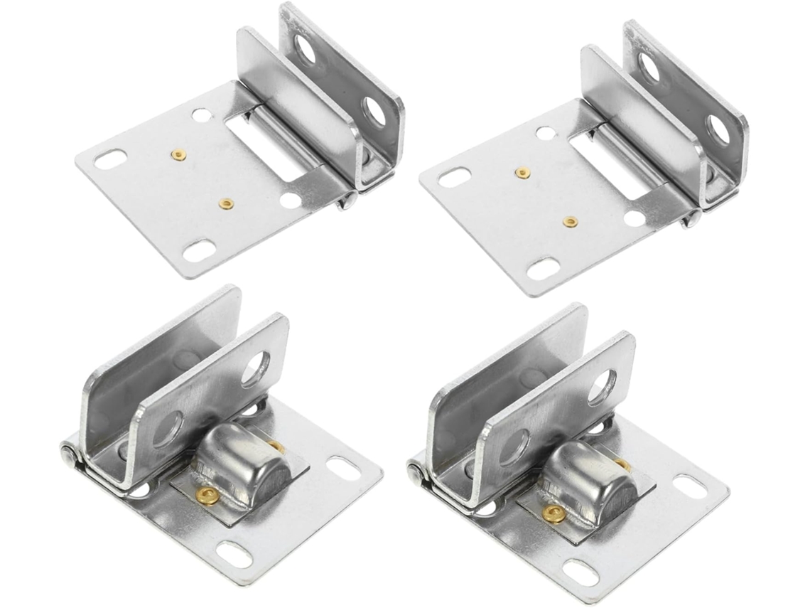 Conjunto De 4 Dobradiças Aço Inoxidável Para Portas Box Chuveiro E