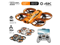 Mini Drone A21 Com Câmara Hd 4k Profissional, Wi Fi, Controlo De Altitude, Drone Com Câmara Fpv Para Iniciantes 1 Bateria Laranja Bestvite